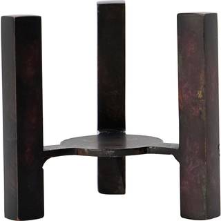 House Doctor Bejo Lysestage Antik 8x7x8 Cm - Lysestager Jern Brun - 203660091
