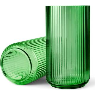 Lyngbyvasen 38 cm, glas - grøn