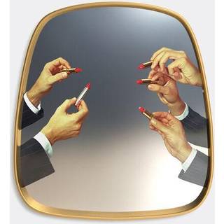 Seletti Mirrors And Clocks - 'Lipsticks' mirror in Multicolor MDF/GLASS
