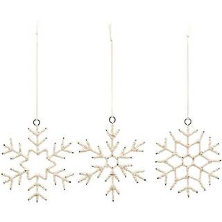 Julepynt, soft, Beige 10 cm