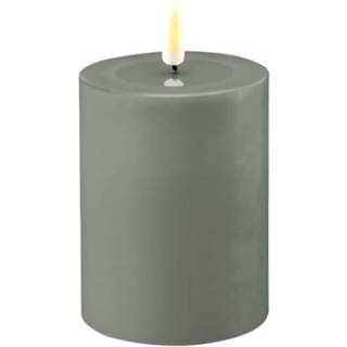 Deluxe Homeart Salvie grøn LED Bloklys 7,5x10 cm