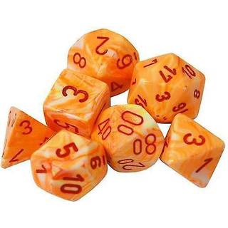 Festive Sunburst with Red Dice Set - Rollespilsterninger - Chessex