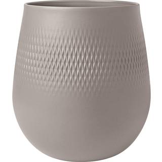 Villeroy & Boch Manufacture Collier Vase 20,5x23 Cm - Vaser Porcelæn Grå - 10-1687-5512
