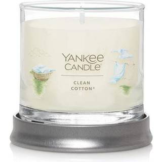 Yankee Candle Clean Cotton Duftende signatur 4,3 oz Lille tumbler Enkelt Wick Candle Over 20 timers forbr?ndingstid