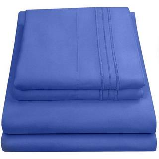 Twin XL Size Bed Sabs - 4 Piece 1500 Supreme Collection Fin b?rstet mikrofiber Deep Pocket Twin X -Large Sheet S?t senget?j - 1 Ekstra pudebetr?k