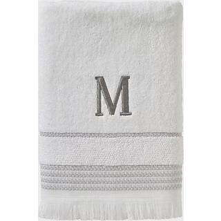 SKL Home Casual Monogram Bath Howl Ays M 28x54 White