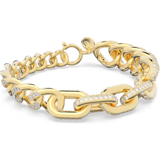 Dextera Armband, Pavé, Weiß, Goldlegierungsschicht
