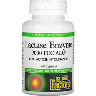 Natural Factors – Lactase Enzym 60 kapsler