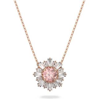 Idyllia Anhänger, Verschiedene Schliffe, Sonne, Rosa, Roségold-Legierungsschicht