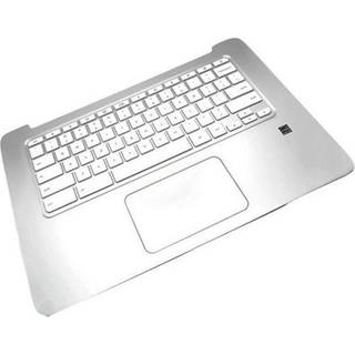 HP Top Cover - Bærbar tastatur - til udskiftning - Hollandsk - Sølv