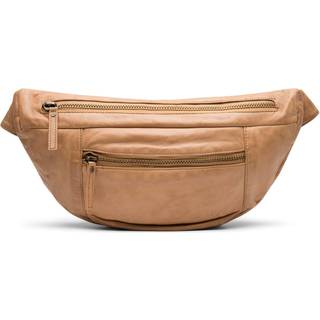 Oversize læder bumbag i blød og lækker kvalitet / 13860 - Camel - Onesize