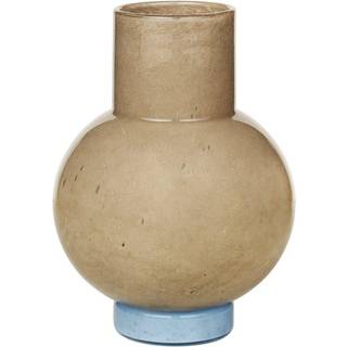 Broste Copenhagen Mari vase 27 cm Taupe/Seranity light blue