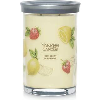 Yankee stearinlys iced b?r limonade duftende signatur stor 2-wick tumbler stearinlys over 60 timers forbr?ndingstid ideel til g?rdhave forfriskni