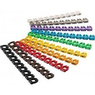 Nummer-markering til 4-6 mm. kabler, 100-pak