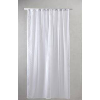 Luksus badeforhæng fra GARTEX by COMPLIMENTS MED RYNKEBÅND - LINES WHITE 00