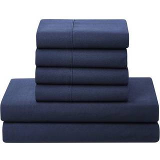 Talmformer i fuld st?rrelse med ark - 7 -delt senget?jskollektion - 1 dyne 1 monteret ark 1 flad 4 pillowcases - Deep Pocket - Soft & Premium Qua