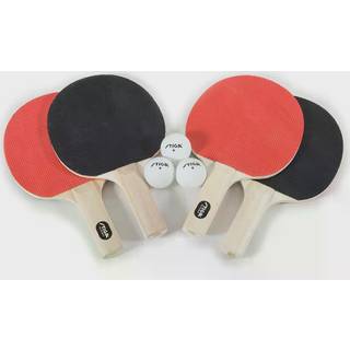 Stiga Classic 2 Player og 4 Player Ping Pong Set - Table Tennis Rackets 3-1 Star White Balls inkluderet