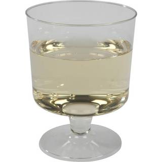 Hvidvinsglas, klar plast, 17 cl, 540 stk 8,6 x 6,6 cm