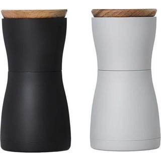 AdHoc Salt and Pepper Mill Twin Mini Black Grey 13.3 cm