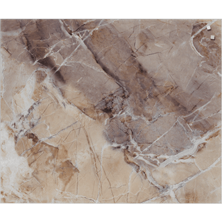Naga magnetisk stænkplade i hærdet glas 60x50cm beige marmor