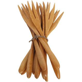 Gaffel, Bamboo, 14 cm, natur