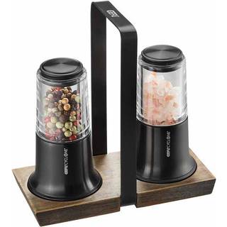 GEFU salt og peber sæt med holder sort