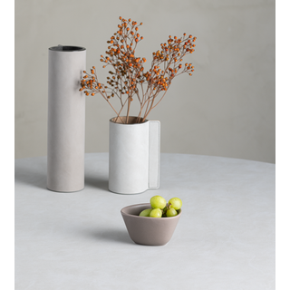 LIND DNA Curve Stoneware skål S 10x11 cm Warm Grey