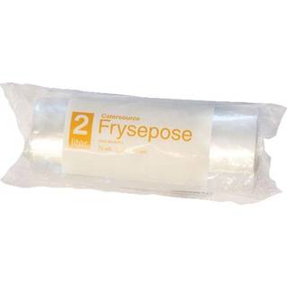 Frysepose med skrivefelt 2L 15x35cm klar 60stk