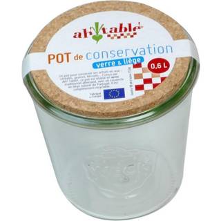Ecodis Opbevaringsglas Med Kork Låg 0,6L (1 stk)