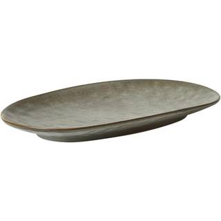 Da&#39;Core Serveringsfad oval 31x17,5 cm grå