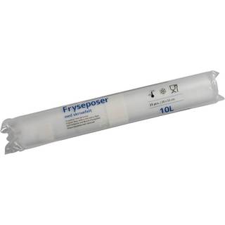 Fryseposer m/skrivefelt 10 L, 28x53 cm, 25 ps