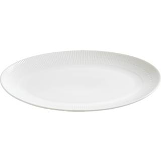 Relief - ovalt fad porcelæn white 1 stk