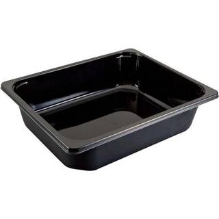 Bakke plastbakke 5100ml CPET 1-rums standard serie 1/2 GN sort