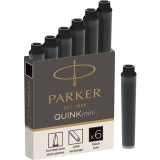 Parker Quink Mini Refill | Fyldepen | Sort | 6st.