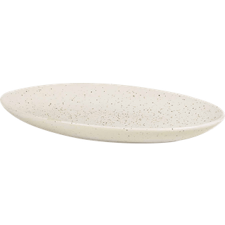 Broste Copenhagen Nordic Vanilla fad ovalt 22 cm Cream with grains