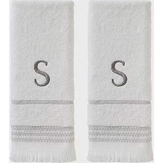 SKL Home Casual Monogram H?ndkl?des?t S 16x26 Hvid 2 Count