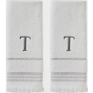 SKL Home Casual Monogram H?ndkl?de Set T 16x26 Hvid 2 t?lling