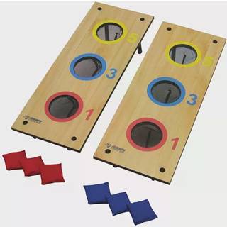 Triumph Sports 2-i-1 taske Kast/ vaskemaskine Toss Combo-Inkluderer 2 spilplatforme 6 Kastposer 6 Vaskemiddel Medium