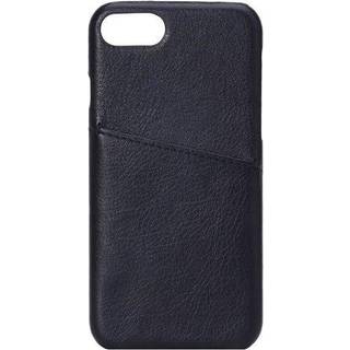 iPhone SE (2020) / 8 / 7 / 6s / 6 Onsala Kunstlæder Cover m. Lomme til Kort - Sort