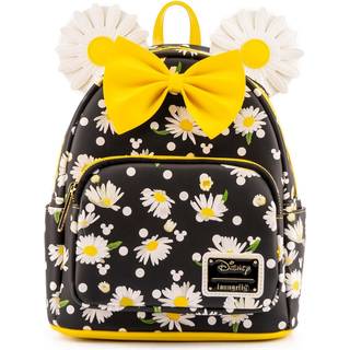 Loungefly Minnie Mouse Daisies Mini Backpack Blackwhiteyellow