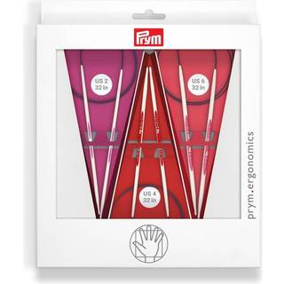 Prym Ergonomics 32 """" Cirkul?r s?tst?rrelse US 2 4 & 6 Strik n?le Assorteret 3 t?lling