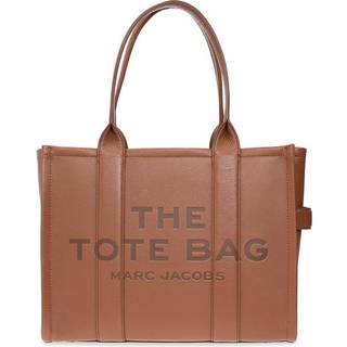 The Leather Large Tote Bag, Brun