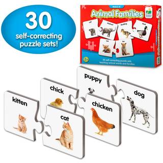 L?ringsrejsen: Match den! - Dyrefamilier - At l?re dyr Animal Matching Game Animal Puzzle For Kids -puslespil til sm?b?rns prisvindende uddannels