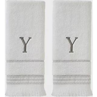 SKL Home Casual Monogram H?ndkl?det Indstil Y 16x26 Hvid 2 t?lling
