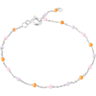 Enamel - LOLA RAINBOW armbånd i sølv