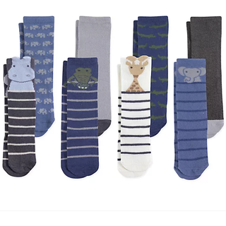 Hudson Baby Baby Girls Cotton Rich Knee-High Casual Socks Safari Boy 6-12 m?neder os