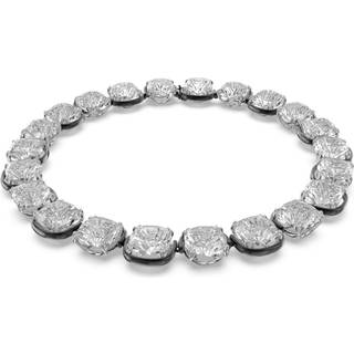 Harmonia Halsband, Kissenschliff, Weiß, Metallmix