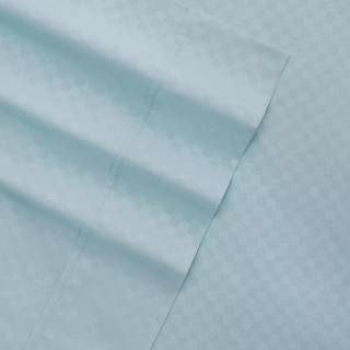 ienjoy hjem 4 stykke ark sæt præget rutet mønster dronning aqua