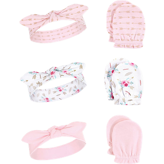 Lille skat baby pige bomulds hovedb?nd og ridse Mitten s?t boho en st?rrelse