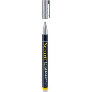 Securit kridt marker 1-2mm sølv